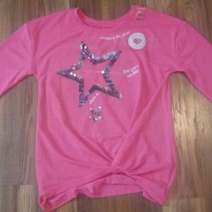 Long Sleeve Pink Shirt.